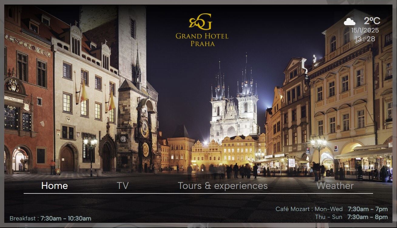 Grand Hotel Praha - Content